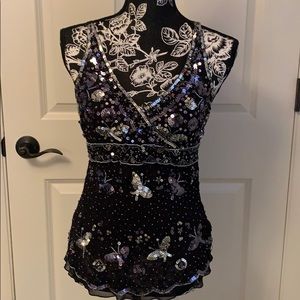 Sequin BENE camisole top, Size M